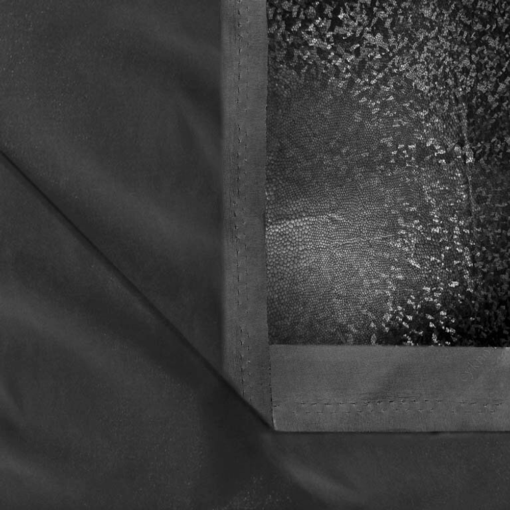 Трикотаж Голограмма, 198 гр/м2, 150 см, чёрный