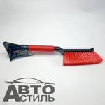 Скребок+щетка для снега 42см Black&Blue мягкая ручка ВВ1004 (39907)
