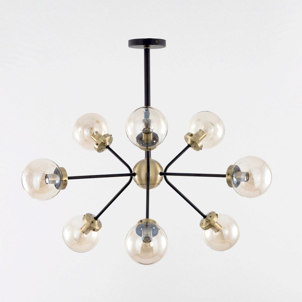 Citilux Планета CL105295 Люстра на штанге Бронза