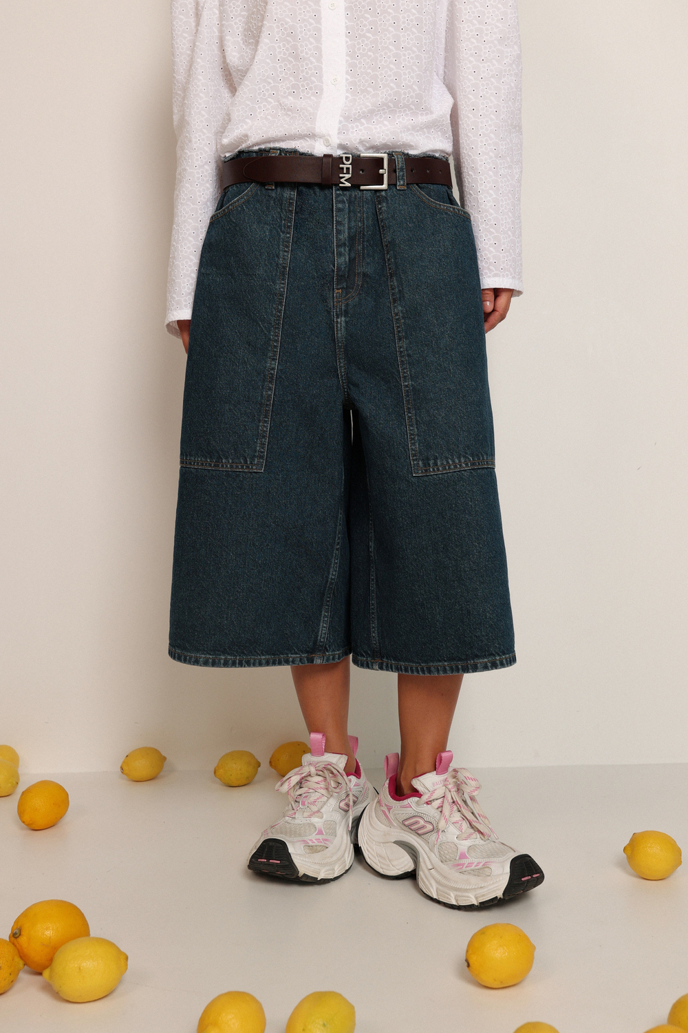 Бермуды из денима