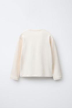 ZARA ПИЖАМА С ПРИНТОМ «ДЕРЕВО» И БАРХАТНЫМИ БАНТИКАМИ, ЭКРЮ