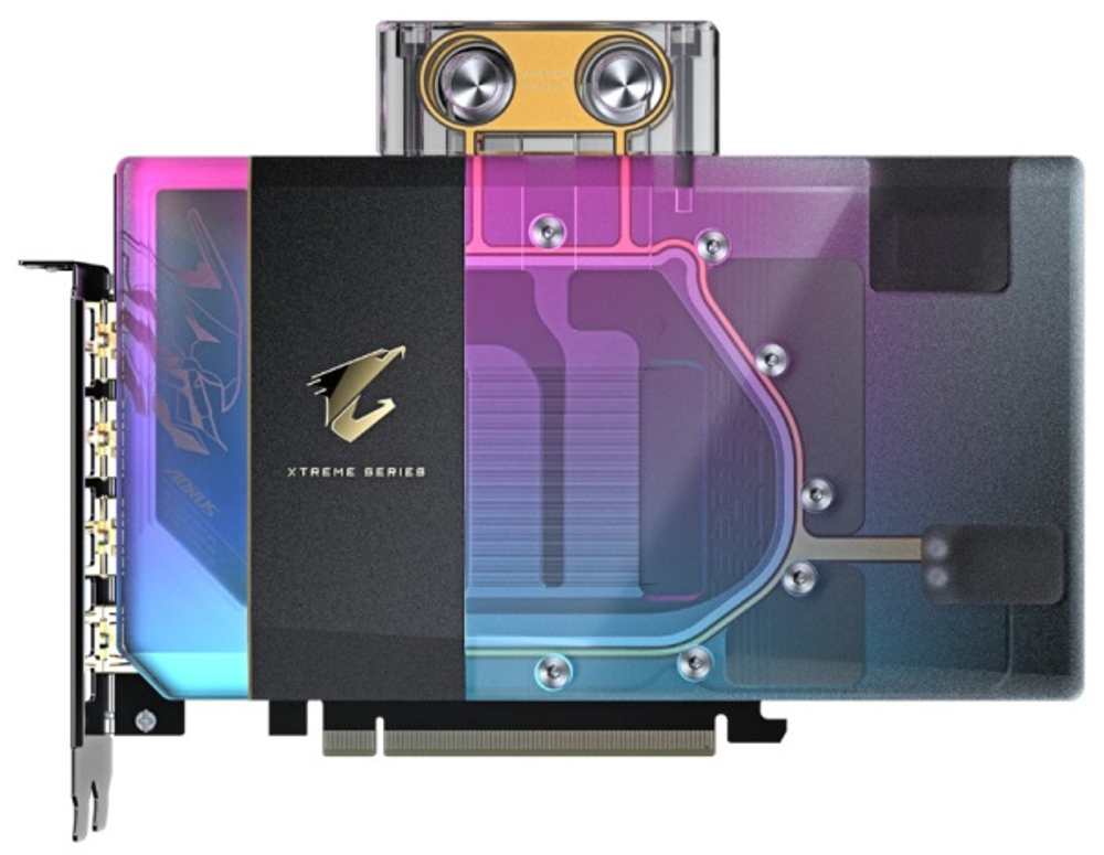 Видеокарта GIGABYTE GeForce RTX 5080 AORUS XTREME WATERFORCE WB (GV-N5080AORUSX WB-16GD)