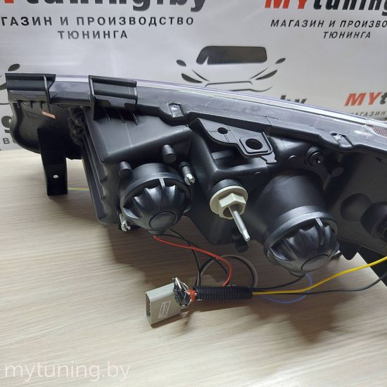 Передние фары daylight chrome для Renault Megane 2(II)