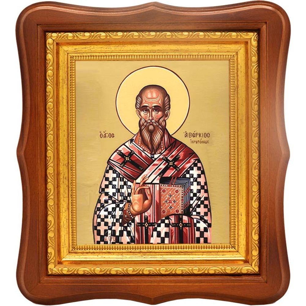 Аверкий Иерапольский, равноапостольный епископ. Икона на холсте.