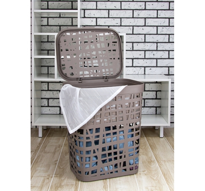 Корзина для белья ХАОС 55л М2619