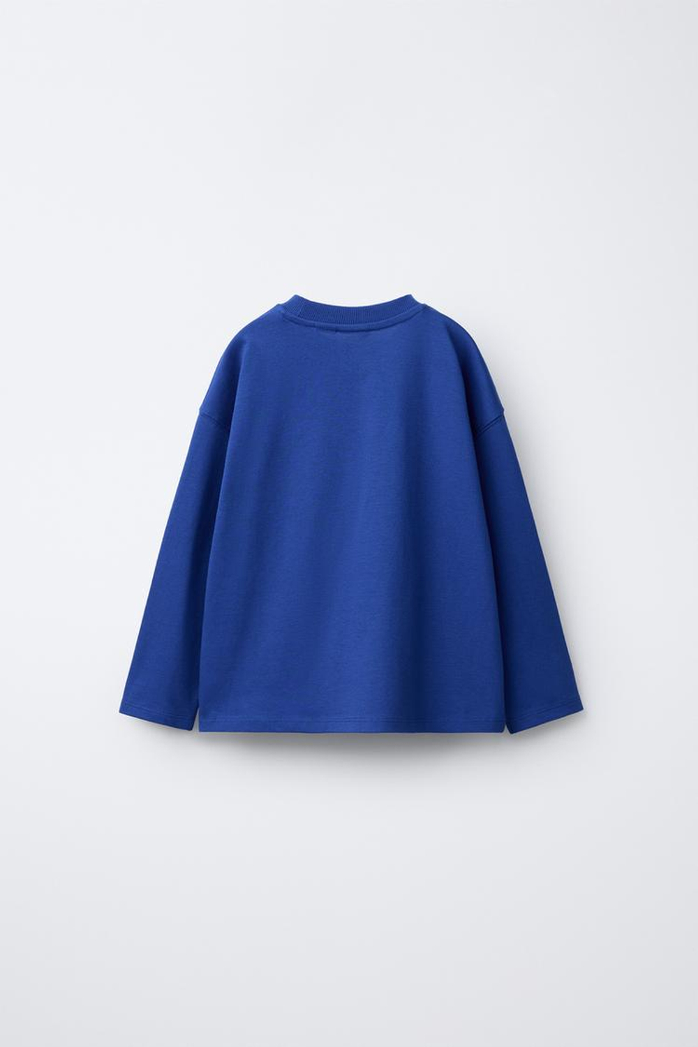 ZARA ЛОНГСЛИВ С ВЫШИТЫМ ЛЬВОМ, СИНИЙ