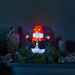 ULD-M2730-024-STA WHITE IP20 SNOWMAN Фигура светодиодная Снеговик. 27x30см. 24 светодиода. Белый свет. Провод прозрачный. TM Uniel