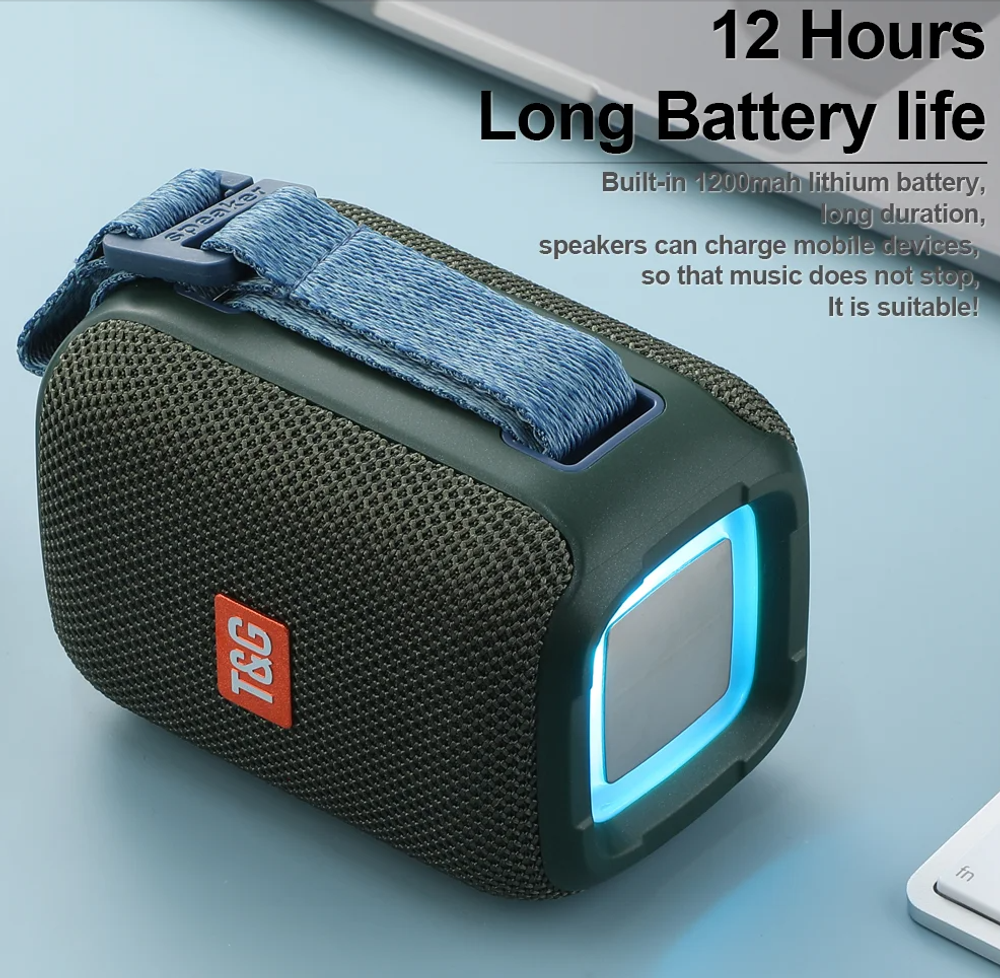 Беспроводная колонка TG-339 (5W/USB/FM) LED Flashing