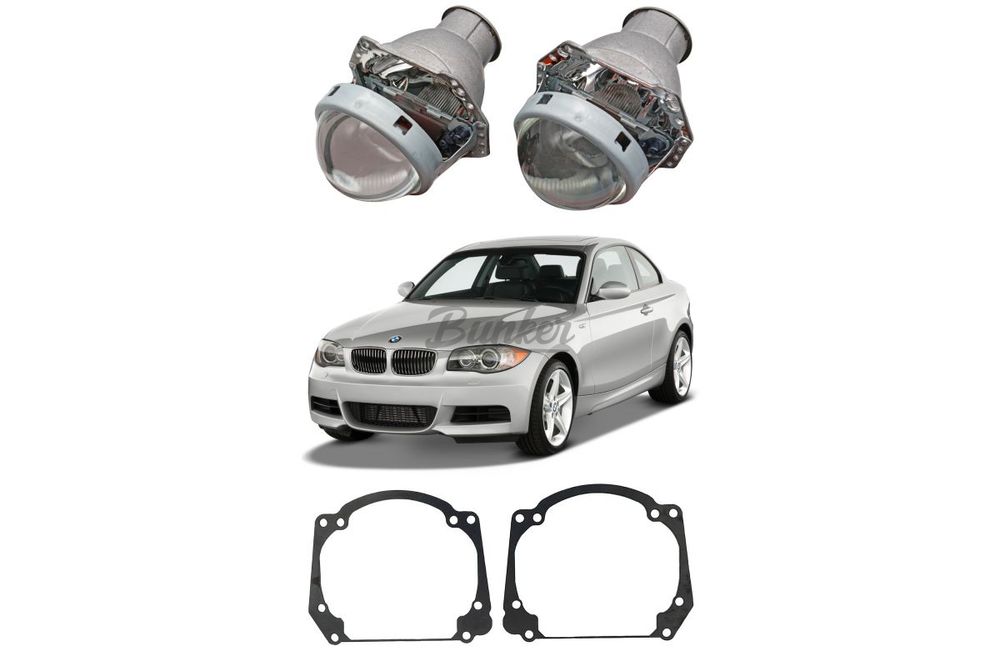 Готовый комплект для замены штатных линз Valeo, BMW E81, E82, E87, E88 2004-2011
