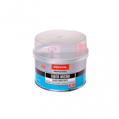 NOVOL FIBER MICRO Шпатлевка со стекловолокном 0,5 кг