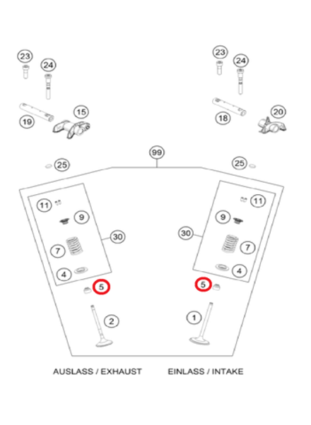 Колпачок маслосъемный KTM, HQV, GASGAS MC-450F