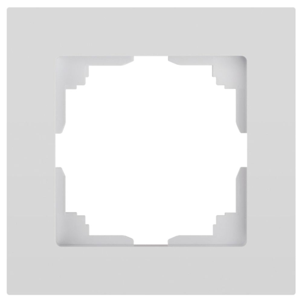 Рамка для розеток и выключателей Intro Accent 6-501-01 на 1 пост, СУ, белый | Intro