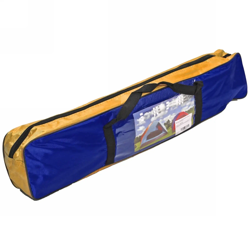 Палатка туристическая Десна-2 двухслойная, 200*150*110 см, цвет сине-оранжевый