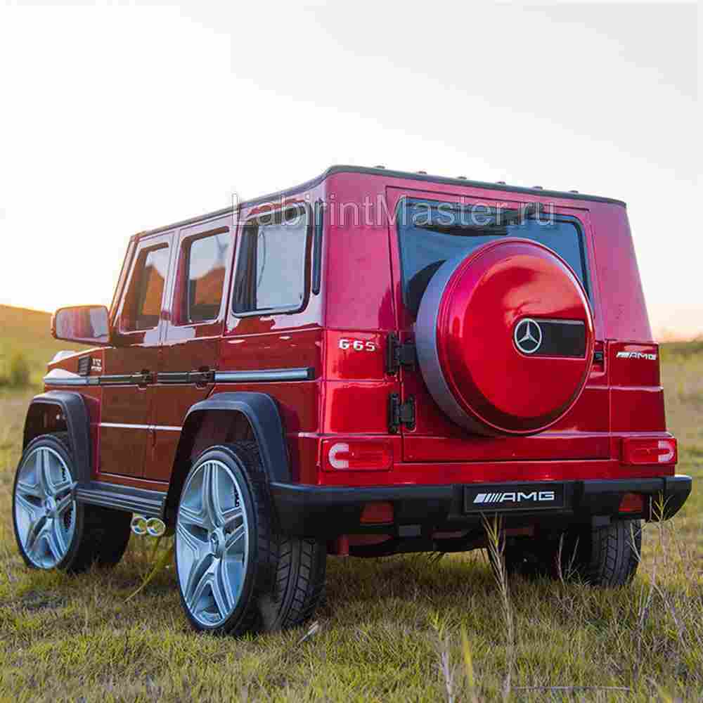 Детский электромобиль "Mercedes-Benz AMG-G 65" красный