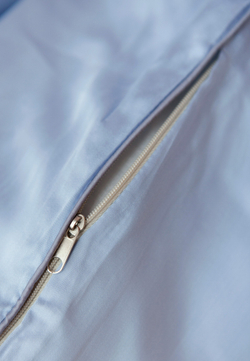 Постельное белье 2 спальное евро Luxberry Тенсель голубое