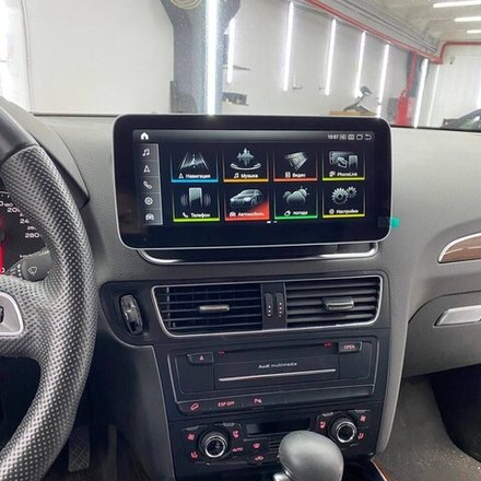 Магнитола Audi Q5 2008-2016 ( без джойстика MMI 3G) - Radiola RDL-8202-L монитор 10.25" на Android 13, 8Гб+128Гб, CarPlay, 4G SIM-слот