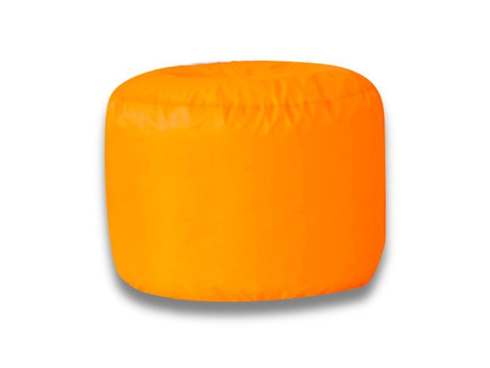 Пуф Круг Оксфорд оранжевый