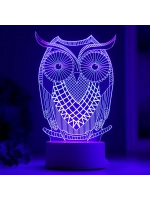 Светильник Большой филин LED RGB от