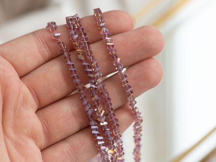 Нить бусин для украшений 4мм (ювелирное стекло)