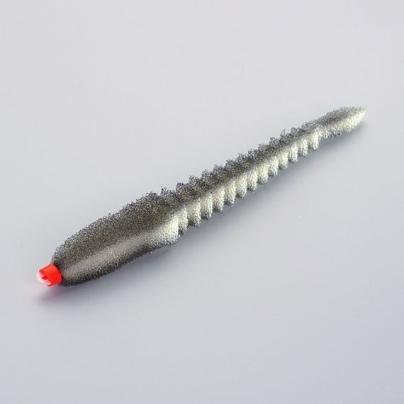 Приманки поролоновые 3D Ex WORM WBlack 12см под офсетный крючок № 1/0, 2/0, 3/0 10шт.