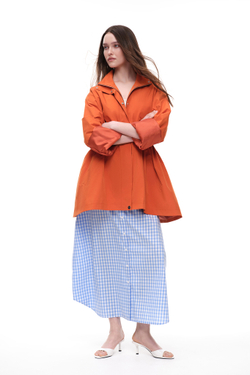 Юбка в клетку (High In The Sky), голубая