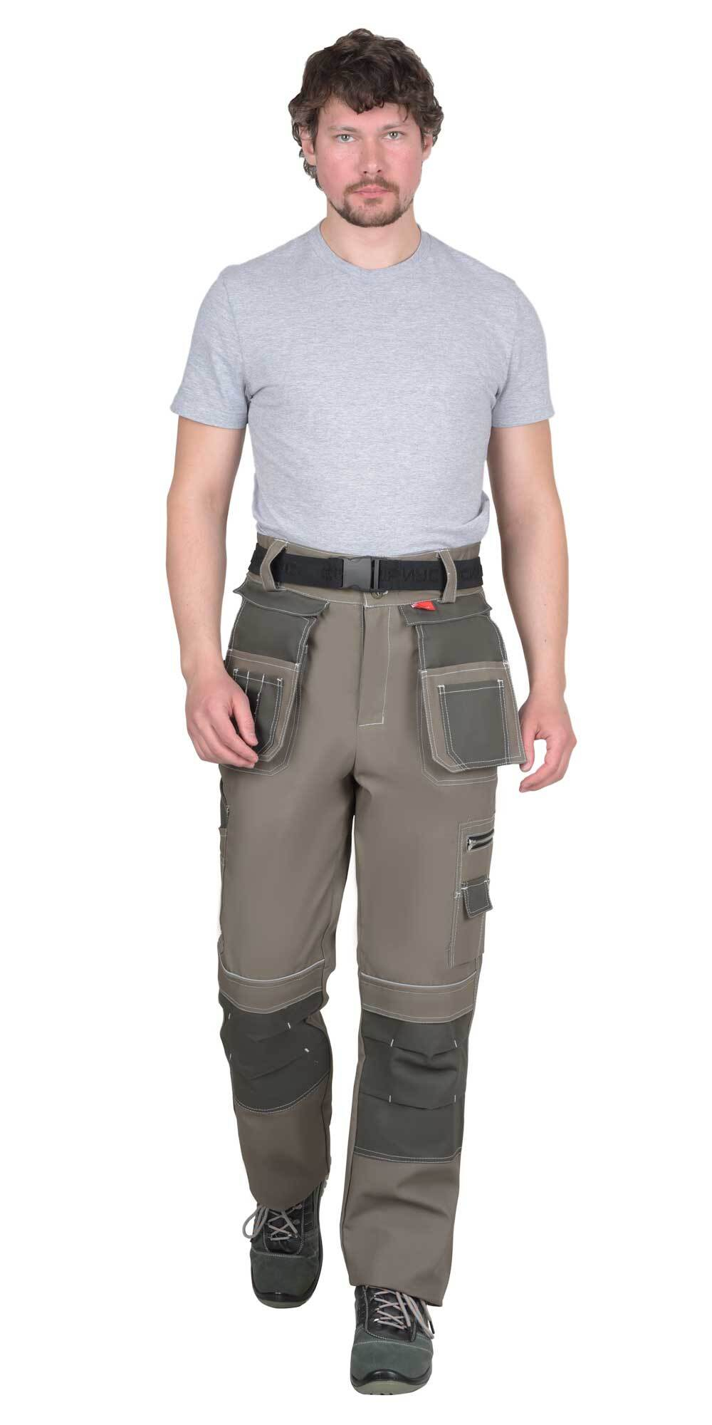 Костюм СИРИУС-ТОКИО куртка, брюки т. песочный с хаки 100%х/б пл. 265 г/кв.м