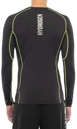Мужская теннисная футболка теннисная Hydrogen Essential Second Skin Long-Sleeve - черный