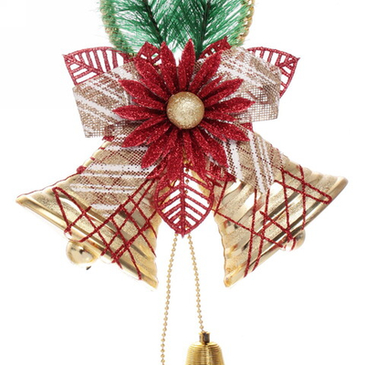 Украшение новогоднее «Звонкие колокольчики» 30*19 см, Золото