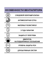 Вентилятор накладной C D100 сетка обр.клапан AURAMAX