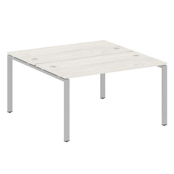 Metal System Рабочая станция на П-образном м/к БП.РАС-СП-2.3 Дуб Наварра/Металл Серый 1400*1475*750