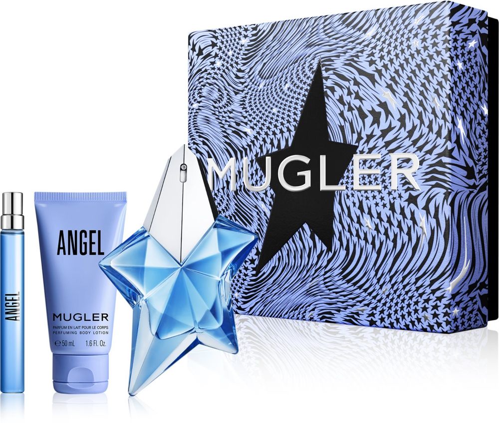 Mugler парфюмированный лосьон для тела 50 мл + Eau de parfum 10 мл + Eau de parfum 50 мл Angel Christmas