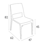 Стул пластиковый плетеный Siesta Contract Verona, белый