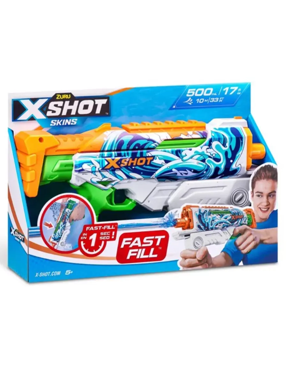 Водный бластер водяной пистолет Зуру X-Shot Water Hyperload
