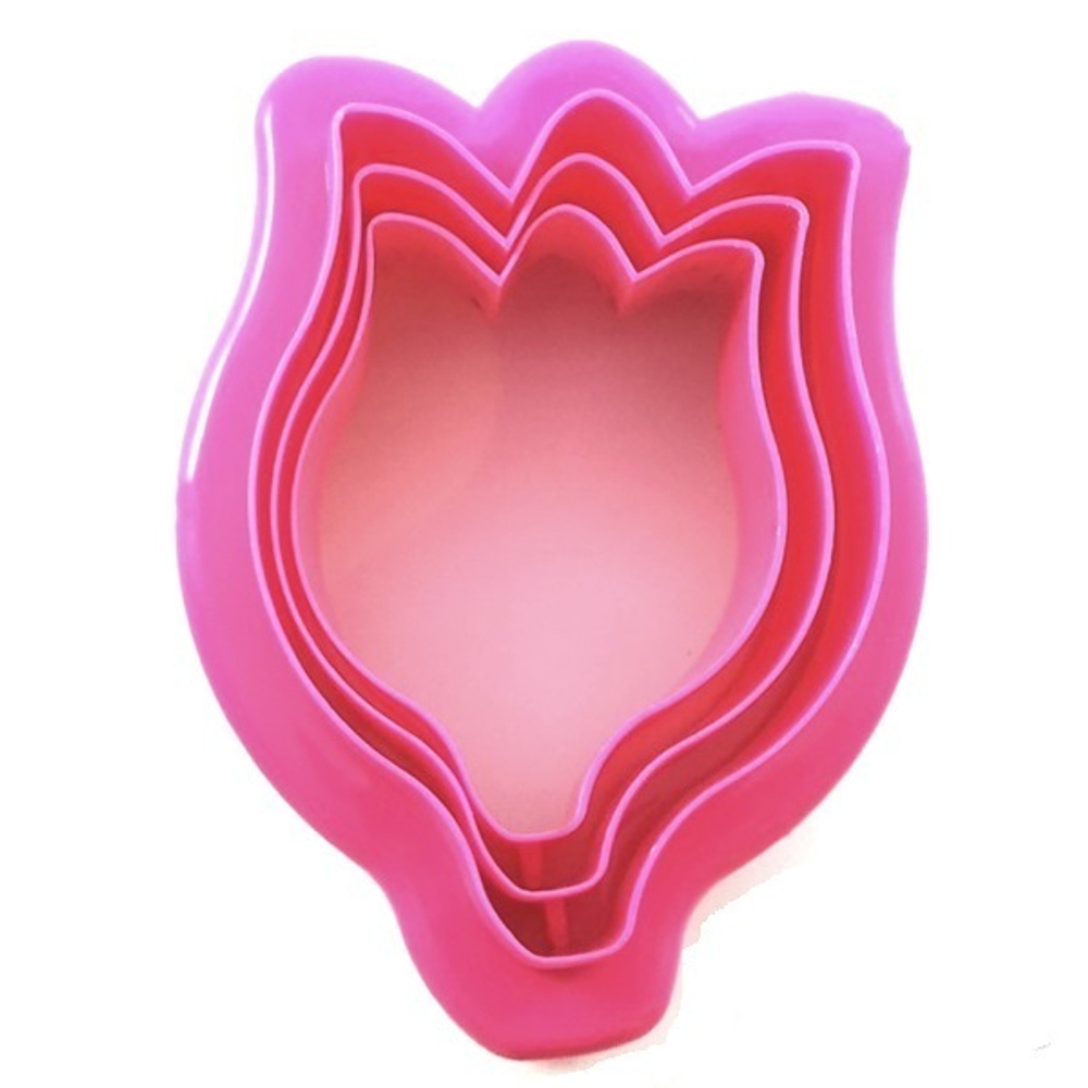 Набор двусторонних вырубок Тюльпан. 3 шт.