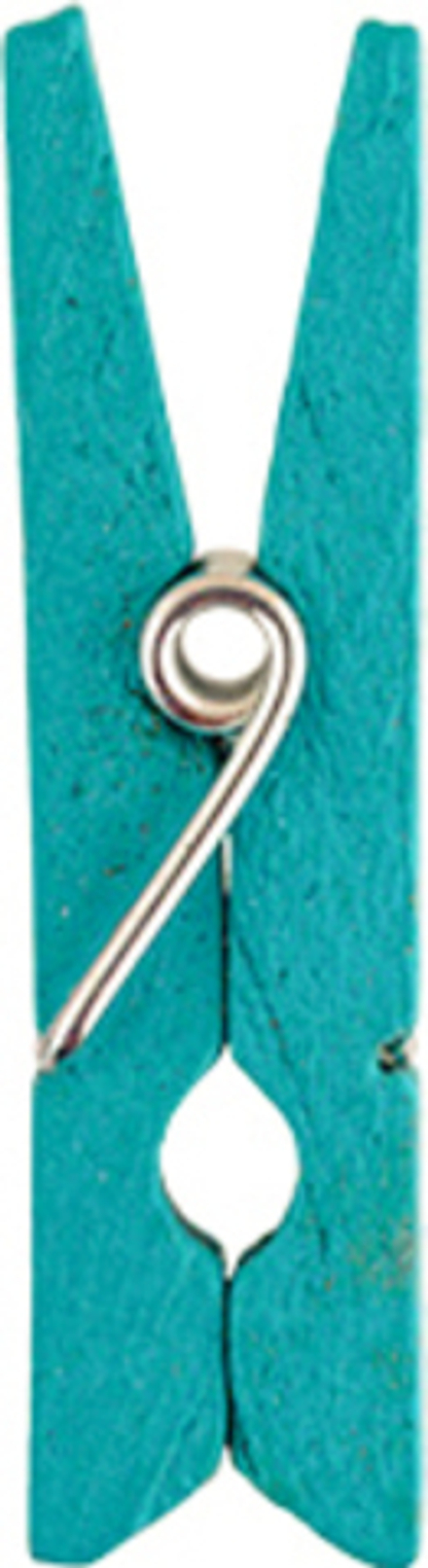 Декоративная прищепка, 30 мм, цвет светло-голубой