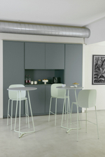 Стул пластиковый барный Scab Design Mentha Go Green, зеленый шалфей