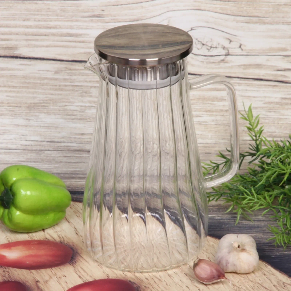 Кувшин стеклянный 1,6л «Bella cucina» с металлической крышкой