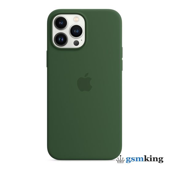 Apple Silicone Case with MagSafe iPhone 13 Pro Max Clover «Зелёный клевер» MM2P3ZE/A