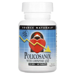 Source Naturals, поликозанол с коэнзимом Q10, 10 мг, 60 таблеток
