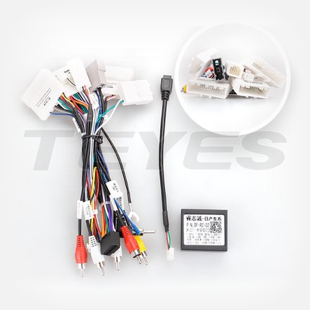 Комплект рамки с разъёмами 10" Nissan Serena 2016-2019 тип2 чёрный глянец - Car-Smart 9541BL