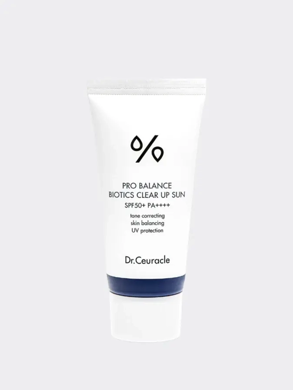 Солнцезащитный осветляющий крем с пробиотиками Dr.Ceuracle Pro Balance Biotics Clear Up Sun SPF 50+ PA++++