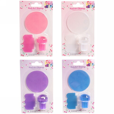 Набор для дизайна ногтей - стемпинг «VivA Manicur», пластина круг, микс 4 цвета, 14.5*8,5см