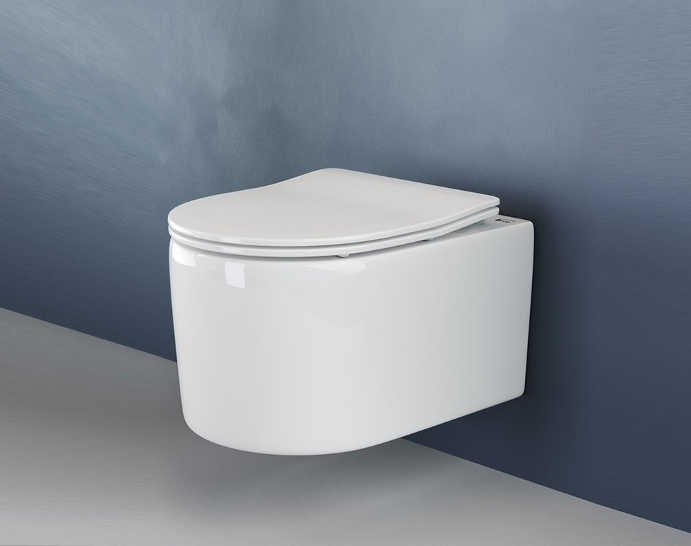 Комплект подвесной безободковый унитаз Ceramica Nova Moments Rimless CN3003 37 x 49 x 34 см с сиденьем Soft Close + инсталляция Geberit Duofix Sigma Plattenbau 111.362.00.5
