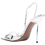 Paris Texas One Strap Sandals 10cm Women"s Silver