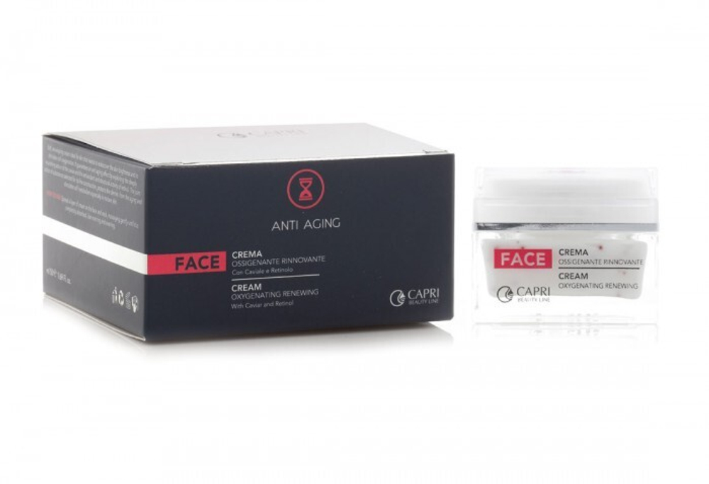 51055 Питательный кислородонасыщающий крем с экстрактом икры и ретинолом, Anti Aging, 50мл