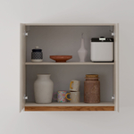 Шкаф навесной, 80х32х75, Виго, кухонный модуль, для посуды, кухонный гарнитур, в ванну и кухню, серый, Dipriz