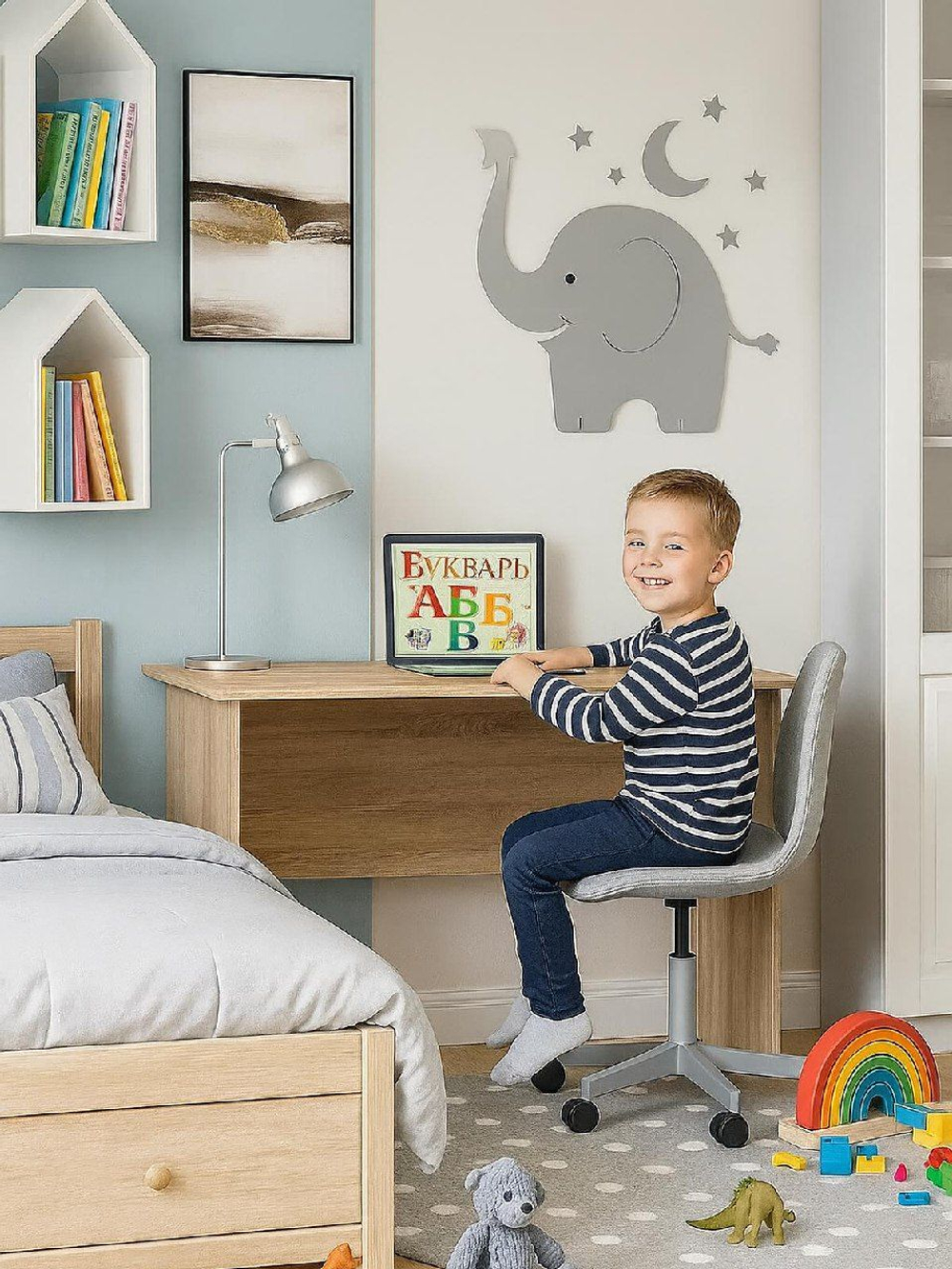 Стол письменный Школьник 120*60 Сонома