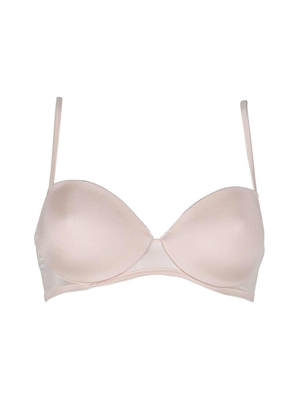 Бюстгальтер-балконет с формованной чашкой из микрофибры (Размер: 5B) (Цвет: бежевый)