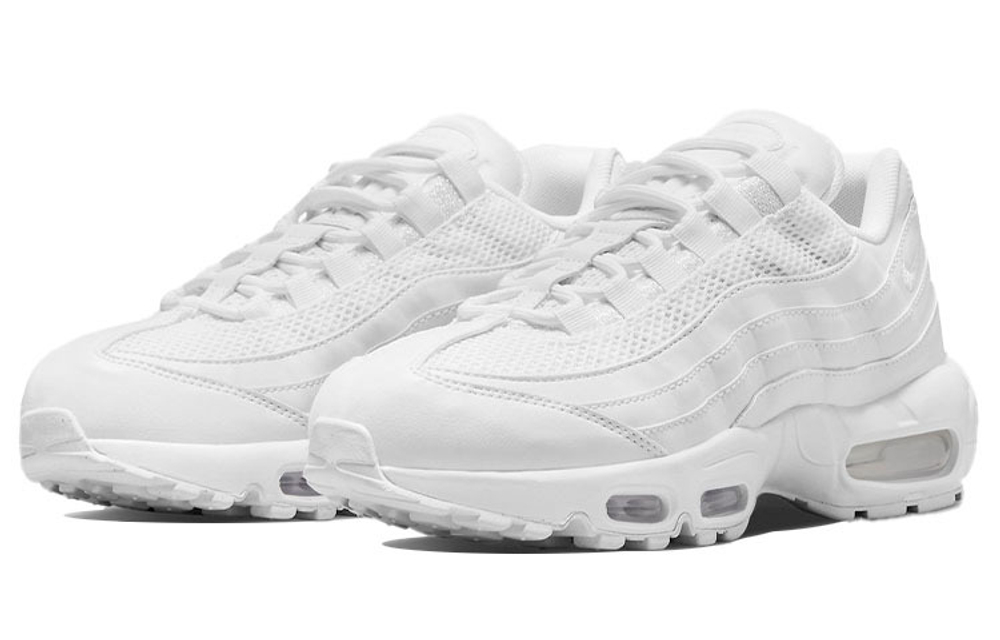 Кроссовки Nike Air Max 95 Triple White (Женская размерная сетка)