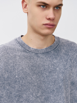 Футболка garment dyed (серый)